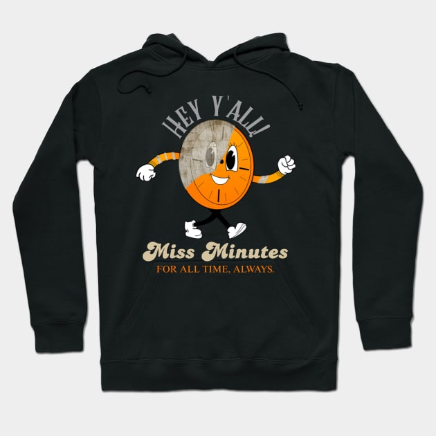 Hey yall Miss Minutes Glitching Hoodie by LopGraphiX